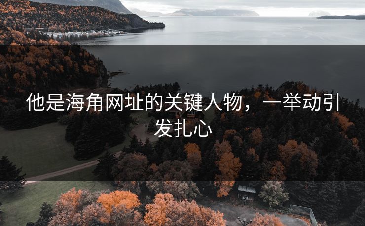 他是海角网址的关键人物，一举动引发扎心